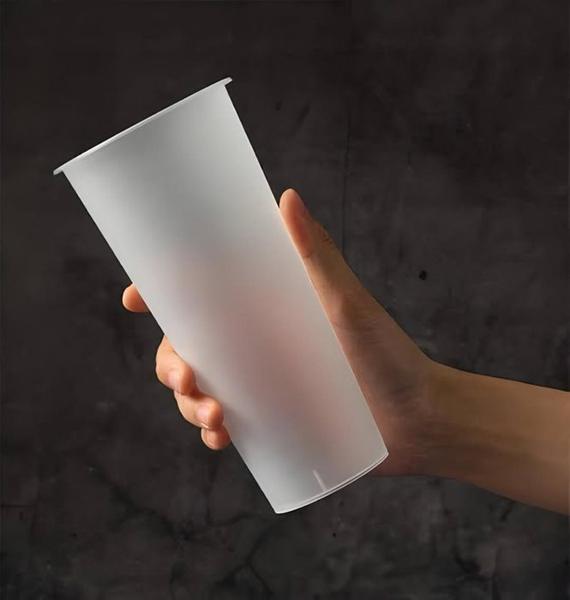 Plastic PP Frosted Cup 360ml/600ml 25's